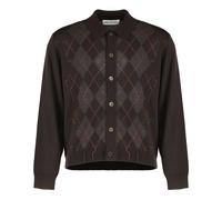 Our Legacy, ,Knitwear ,Uomo ,Marrone ,L Polo Pub Argyle in maglia di lana
