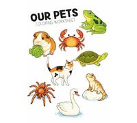 OUR PETS coloring worksheet