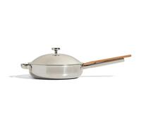 Our Place Titanium Always Pan Pro - Tecnologia antiaderente avanzata No-Coating™ da 27 cm | Design a tre strati con titanio e acciaio inossidabile, resistente al calore fino a 537,8 °C | Coperchio e