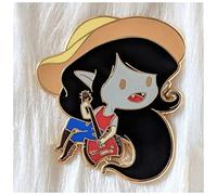 OURECO Spilla Marceline e Principessa Smalto Pin Cute Cartoon Adventures Times Badge Badge Brooch Anime Gioielli di Moda Spilla Gioiello (Size : Marceline)