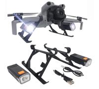 OURHZTB Carrello di atterraggio con luci di volo notturno per drone DJI Mini 5 Pro