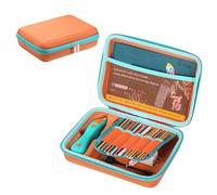 OURHZTB Custodia da trasporto compatibile con 3Doodler Start+ Essentials 3D Pen Set per bambini, borsa organizer portatile per penna da stampa 3D, ricarica filamento e cavo di ricarica, Arancione