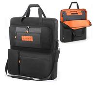 OURHZTB Custodia da trasporto compatibile con pannello solare portatile Jackery SolarSaga 100 W 200 W 200 W bifacciale portatile, borsa da viaggio per 2 pannelli batteria con tasche per cavo di