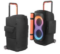 OURHZTB Custodia per altoparlanti compatibile con altoparlante portatile JBL PartyBox 520, custodia morbida antipolvere da viaggio con tasche con cerniera per caricabatterie, microfoni, cuffie e