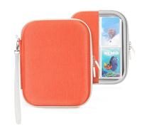 OURHZTB Custodia per carte Yoto, morbida borsa portatile con cerniera e 120 tasche, porta carte da gioco, porta carte con maniche, per viaggi, scuola, casa, accessori organizer per carte (arancione)
