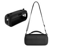 OURHZTB Custodia protettiva in silicone per altoparlante Bluetooth wireless Bose SoundLink Max, portatile, da viaggio, custodia morbida con tracolla (nero)