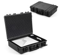 OURHZTB Custodia rigida impermeabile IP67 per Starlink Mini, custodia da viaggio antiurto per mini piatto Starlink, cavalletto, alimentatore, adattatore per tubi, cavi e accessori (nero)