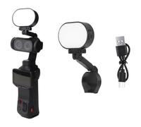 OURHZTB Luce LED portatile per Insta360 Luna Ultra, lampada ricaricabile con perline a LED, tre livelli di luminosità illuminazione regolabile per selfie Vlog registrazione video, leggera e compatta