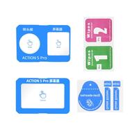 OURHZTB Pellicola protettiva per obiettivo compatibile con DJI Osmo Action 5 Pro, pellicola antiriflesso per migliorare la trasparenza, HD antigraffio, durezza 9H, pellicola protettiva in vetro