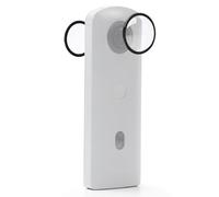 OURHZTB Protezione adesiva per obiettivo per fotocamere Ricoh Theta SC2/S/V, ad alta trasmittanza, copertura protettiva in PC con custodia protettiva per copriobiettivo