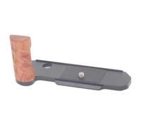 OURHZTB Staffa a L in legno per fotocamera Nikon FM2, supporto a forma di L per Nikon FM2, piastra a sgancio rapido in lega di alluminio per Arca e montaggio treppiede a vite da 1/4" (nero)