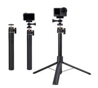 OURHZTB Treppiede per selfie da 150 cm per DJI Osmo Action 6/Osmo Nano, treppiede espandibile con impugnatura compatibile con accessori per fotocamera Insta360 X5/X4/X3, asta di prolunga