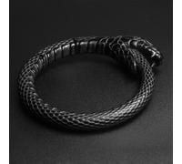 Ouroboros Serpente Nero PVD Magnetico Orecchio Peso Lobo Spessori Dilatatori