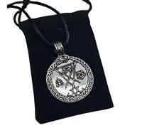 Ouroboros Sigillo Satana Occhio Horus Pentagramma Pendente Collana...