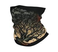 Ouroboros Snake And Yggdrasil Abstract Unisex Bandana Morbido Copricollo Protezione Solare Collo Ghetta per Ciclismo Bici Sci Snowboard