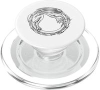 Ouroboros Uroboros Cerchio Serpente Serpente Drago Vintage PopSockets PopGrip per MagSafe