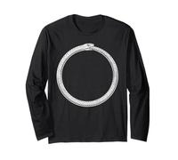 Ouroboros Uroboros Serpente Vintage Xilografia Maglia a Manica
