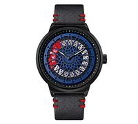 Ourui Orologi Da Polso,Il Tempo Creativo Sta Correndo Orologio Da Uomo Casual Al Quarzo Con Quadrante Cavo, L.