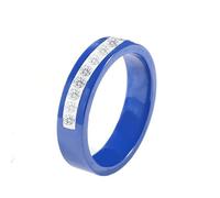 Ouruiba Anello in ceramica con multi ossido di zirconio, set di ferrovia, fede da uomo, donna, Ceramica