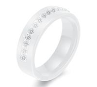 Ouruiba Anello in ceramica con multi ossido di zirconio, set di ferrovia, fede da uomo, donna, Ceramica