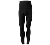 Ouruikia Pantaloni Termici da Uomo Vita Alta Lunghi Johns Collant Uomo Invernale Base Layer Leggings Cotone, Nero, L