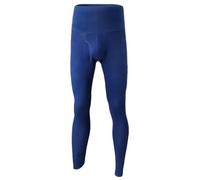 Ouruikia Pantaloni Termici da Uomo Vita Alta Lunghi Johns Collant Uomo Invernale Base Layer Leggings Cotone, Blu, L