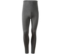 Ouruikia Pantaloni Termici da Uomo Vita Alta Lunghi Johns Collant Uomo Invernale Base Layer Leggings Cotone, Grigio Scuro, L