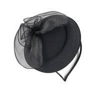OuryTech Fascinator, accessori per capelli donna, cappelli per donna, fascinator cappello, cappello con velo nero, cappello da tea party, cappello da matrimonio, accessorio per capelli elegante,