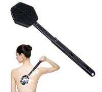 OuryTech Spazzola per la Schiena, Spazzola per la Schiena con Manico Lungo per la Doccia, Spazzola da Doccia Doppio Lato con Massaggio e Spazzola per il Corpo, con Manico Lungo Estensibile di 53 cm
