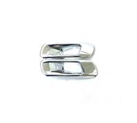 OUSDUO Copertura per Fendinebbia per Toyota per Camry 70 XV70 Le XLE 2018-2020 ABS Cornice di Copertura della Lampada Fendinebbia Anteriore E Posteriore Adesivi di Guarnizione (ABS Chrome A)