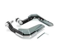OUSDUO Protezione Universale per Modifica Equipaggiamento Protettivo CNC in Lega di Alluminio per Moto Protezione per Le Mani Scudo Antivento Paramani per Moto(Argento)