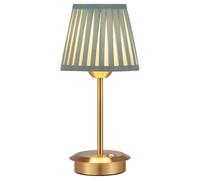 OUSFOT Abat Jour da Comodino, 3 Livelli di Luminosità Lampada da Tavolo Senza Fili con Paraluce Retrò,Lampada da Tavolo Ricaricabile Adatto per Soggiorno,Studio,Camera da Letto,Saletta da Pranzo