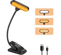 OUSFOT Luce per Lettura Libri a Letto, 9 LED Luce da lettura per libro 3 Luminosità Lampada da Lettura Ricarica USB Rotazione di 360°Applicabile Letto,E-reader,Tablet,Studio,Libri,Viaggio