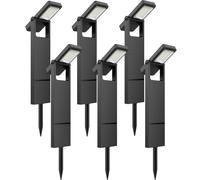 OUSFOT Luci Solari da Giardino 6 Pièces 40 LED, Faretti Solari a Led da Esterno