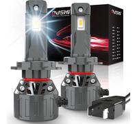 OUSHI 1 Coppia H7 H1 H3 H8 H9 H11 9005 HB3 9006 HB4 9012 Hir2 Lampadina per fari a LED per auto H4 9003 HB2 Fascio alto e basso 55w 40000Lm Super