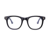 OuShiun Occhiali da lettura con blocco della luce blu, Occhiali da lettura alla moda per uomo e donna con cerniera a molla, Comodi occhiali da lettura quadrati con protezione UV (Nero 2.0+)