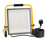OUSIDE Faretto LED da Cantiere 200W, Farò LED da Cantiere con Cavo in Gomma VDE 3G 0,75 mm² da 4 m, Luce Bianca 6500K,20000 Lumen - Ideale per Edilizia,Lavori di Cartongesso, Riparazioni