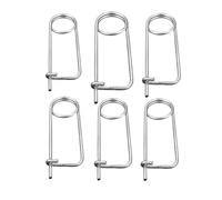 OUSIKA 1 set di spille a forma di spilla in acciaio a forma di coppiglia, spilla a molla, chiusura rapida, chiusura a scatto for gancio da giardino con prato inglese, 8 misure serratura ( Size : Size: