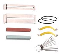 OUSIKA 1 Set Strumenti for la manutenzione della chitarra Kit di strumenti for liutaio for chitarra Capo Fret Corde for file di incoronazione Divaricatori for corde for chitarra Protezioni for tastier