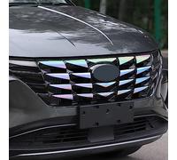 OUSIKA ABS, Striscia Rivestimento Griglia Anteriore Dell'auto, Copertura Protettiva Griglia 3D, Accessori Decorazione Modifiche Esterne, per Hyun-dai Tucson NX4 2021 2022