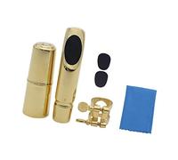 OUSIKA Accessori for sassofono Bocchino for sassofono contralto 7C for sax Riproduzione di musica Bocchino for sassofono contralto Design in metallo placcato oro Bocchini