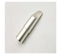 OUSIKA Accessorio for strumento for sassofono Bocchino professionale for sassofono in metallo Accessori for bocchino for strumenti for sassofono contralto B piatto Bocchini (Color : Silver, Size : S