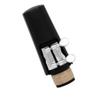 OUSIKA Accessorio for strumento for sassofono Kit bocchino for sassofono nero con cappuccio in plastica Legatura metallica Accessori for fiati Bocchini