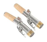 OUSIKA Accessorio for strumento for sassofono Set da 2 pezzi for sassofono acuto Collo dritto Collo piegato Parti del collo for sassofono in ottone Bocchini