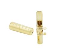 OUSIKA Accessorio for strumento for sassofono Set di bocchini in metallo for sassofono tenore con clip for coperchio del bocchino e accessori for denti Bocchini (Color : Size 6)