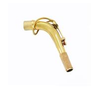 OUSIKA Accessorio for strumento sassofono Ottone dorato Sassofono contralto E piatto Collo piegato Bocchino for sassofono diametro 2,45 cm Tubo piegato Bocchini