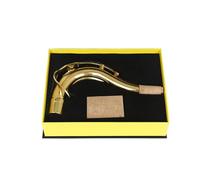OUSIKA Accessorio for strumento sassofono Sassofono tenore Bend Neck Metallo Sughero Bb Sax tenore Strumenti Bend Neck Parts Bocchini