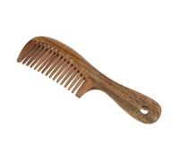 OUSIKA Comb Hair Care Hair Comb Professional Hair Comb Handmade Wooden Hair Comb Brush with Handle Home Salon Hair Cutting Comb Hair Brush (Color : Wide Tooth)