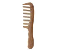 OUSIKA Comb Hair Care Wooden Hair Comb, Wide/Fine Tooth Comb, Wavy Handle Scalp Massage Comb Hair Cutting Comb Styling Tools Hair Brush (Color : Wide Teeth)
