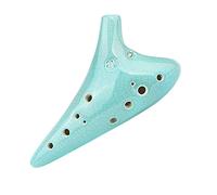 OUSIKA Ocarina Ocarina 12 fori Alto C modello craquelé Ocarine in ceramica for principianti con borsa e libro di canzoni regalo for strumenti da collezione Flauto